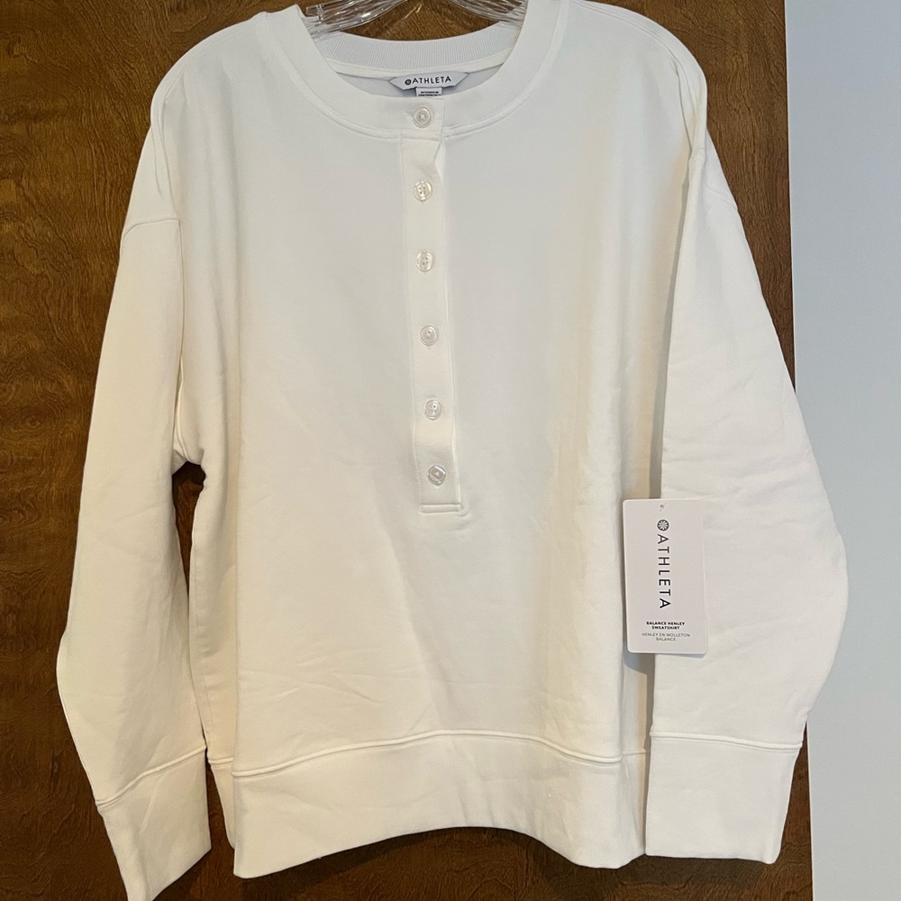 Athleta Henley Sweatshirt